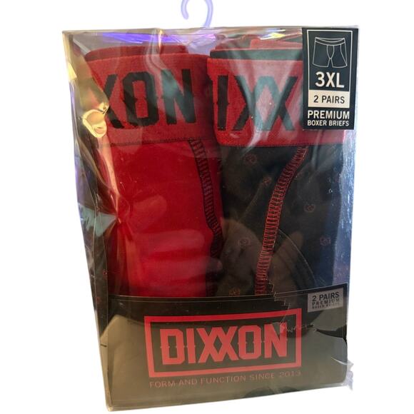 Dixxon Premium Boxer Briefs, Two-Pack, Size 3XL, Red Dixxon Logo, NWT - Picture 1 of 2
